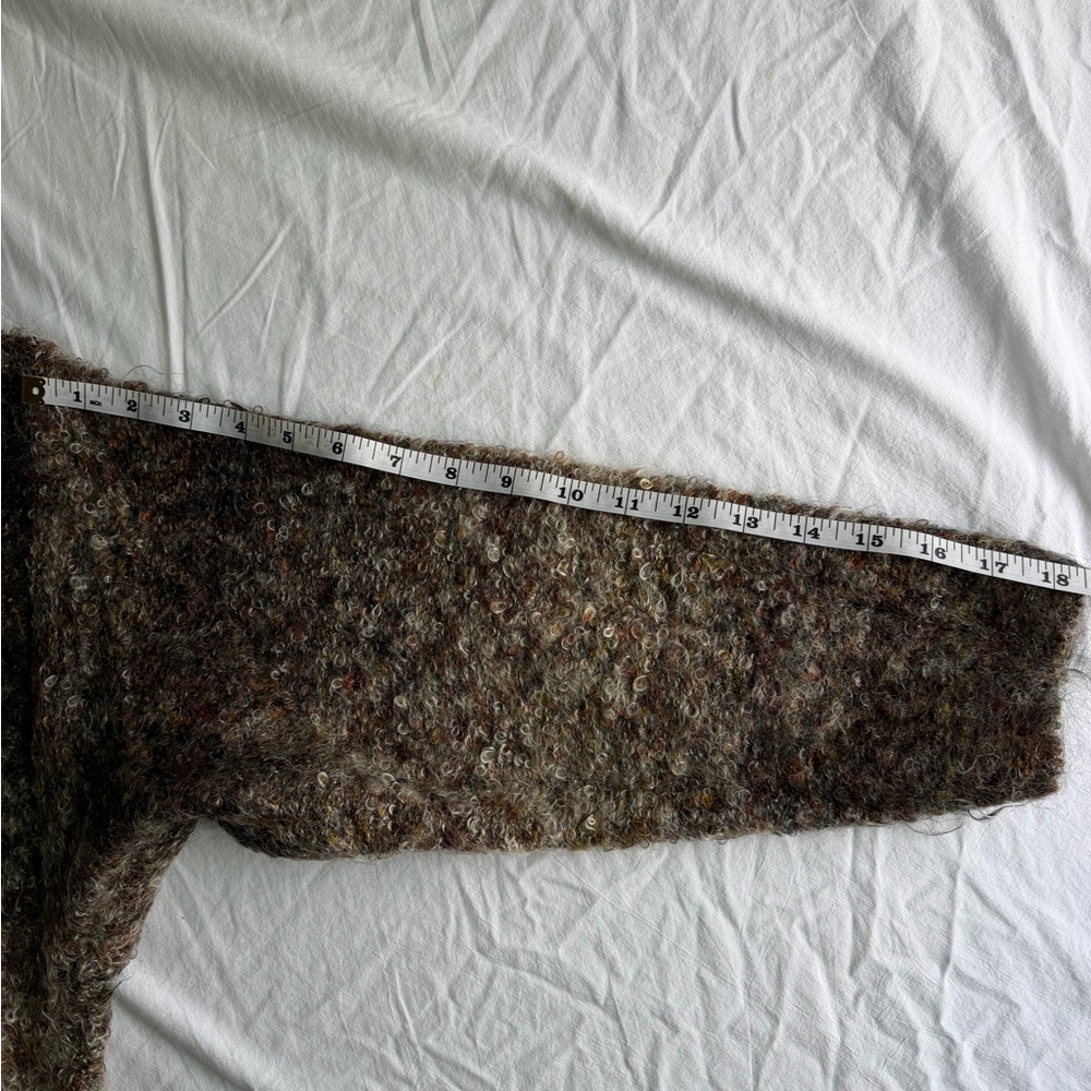 Vintage Express Tricot Ombre Boucle Cardigan Sweater Mohair Blend - Picture 9 of 11